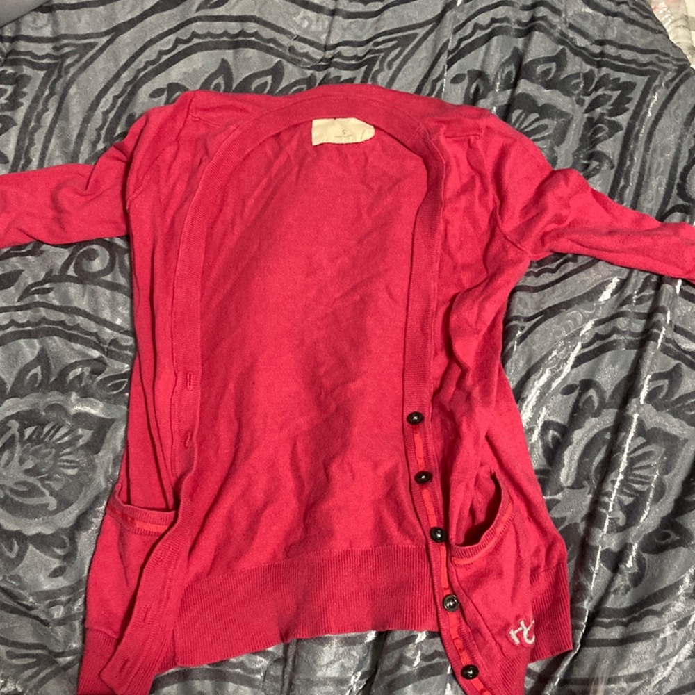 Pink cardigan